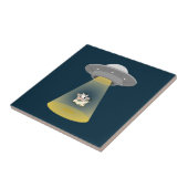 Alien Abduction Tegeltje (Zijkant)