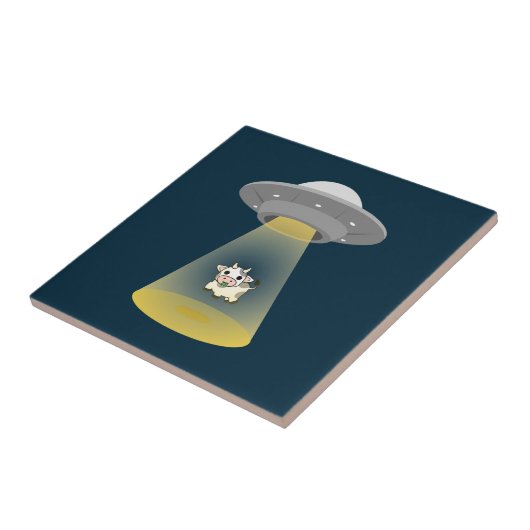 Alien Abduction Tegeltje (Zijkant)