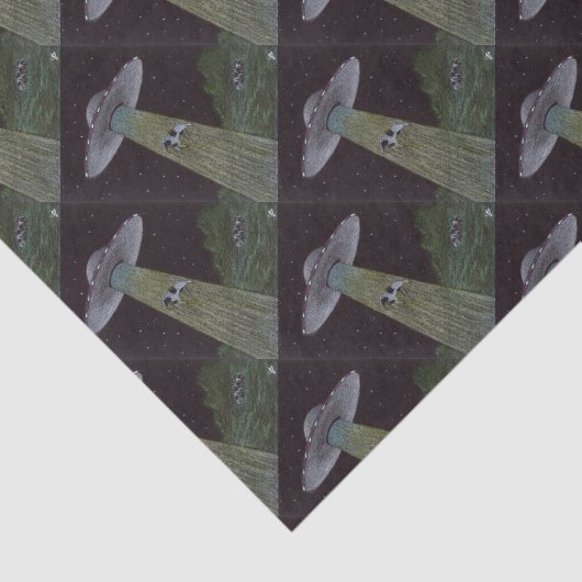 Alien Abduction Tissuepapier (Detail)