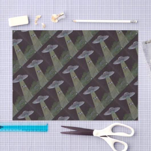 Alien Abduction Tissuepapier (Craft)