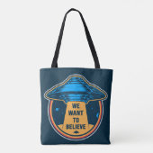 Alien Abduction Tote Bag (Achterkant)