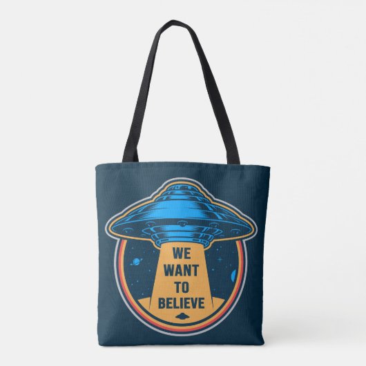 Alien Abduction Tote Bag (Achterkant)