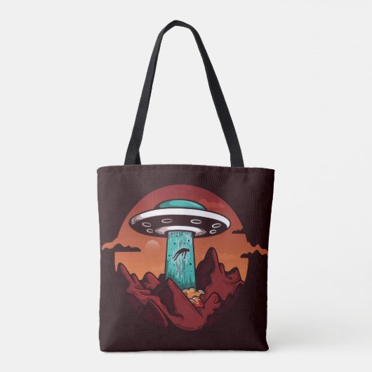 Alien Abduction Tote Bag (Achterkant)