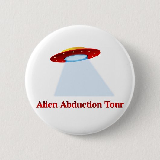 Alien Abduction Tour Ronde Button 5,7 Cm (Voorkant)