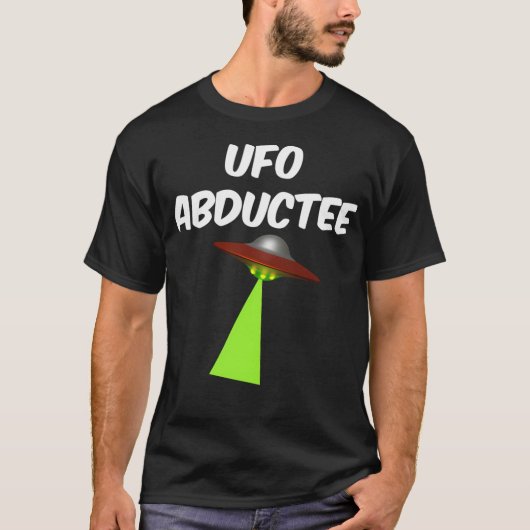 Alien Abduction UFO Design T-shirt (Voorkant)
