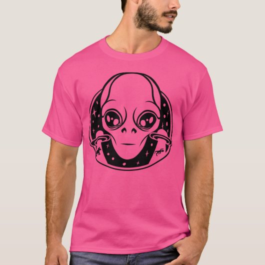 Alien Abduction Ufo Extraterrestrial Flying Space T-shirt (Voorkant)