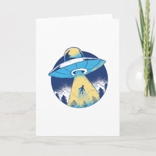 Alien Abduction Ufo Sci Fi gift Kaart