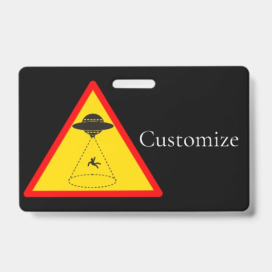 Alien Abduction UFO Thunder_Cove Badge (Voorzijde)