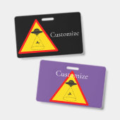 Alien Abduction UFO Thunder_Cove Badge (Voor- en achterkant)