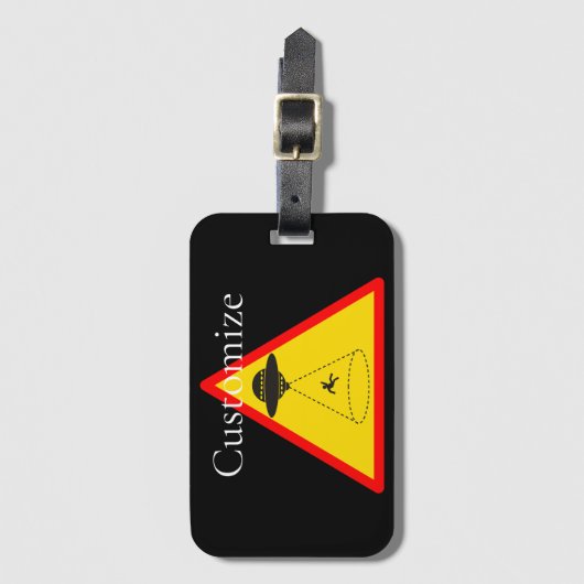 Alien Abduction UFO Thunder_Cove Bagagelabel (Voorkant (verticaal))