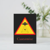 Alien Abduction UFO Thunder_Cove Briefkaart (Staand voorkant)