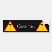 Alien Abduction UFO Thunder_Cove Bumpersticker (Voorkant)