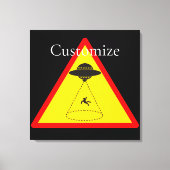 Alien Abduction UFO Thunder_Cove Canvas Afdruk (Voorkant)