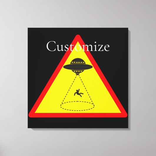 Alien Abduction UFO Thunder_Cove Canvas Afdruk (Voorkant)