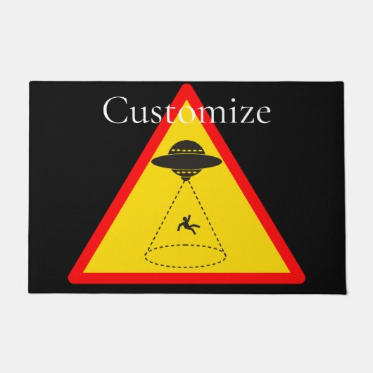 Alien Abduction UFO Thunder_Cove Deurmat (Voorkant)