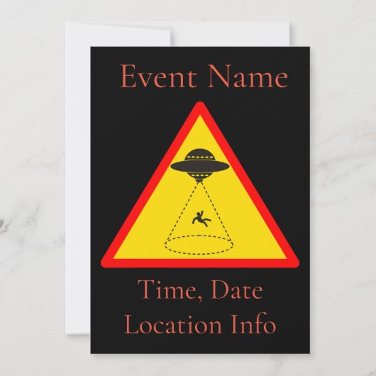 Alien Abduction UFO Thunder_Cove Kaart (Voorkant)