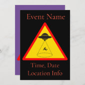 Alien Abduction UFO Thunder_Cove Kaart (Voorkant / Achterkant)