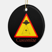 Alien Abduction UFO Thunder_Cove Keramisch Ornament (Links)