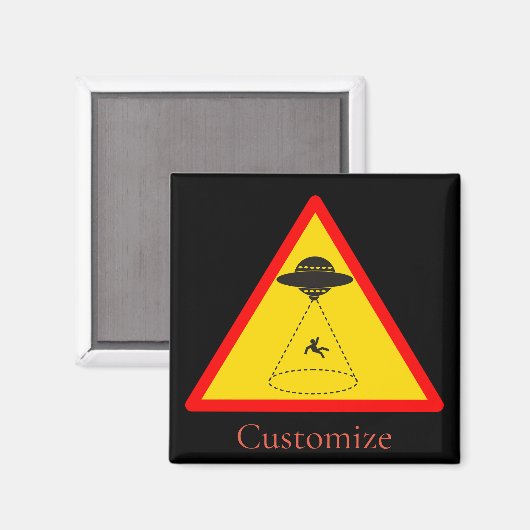 Alien Abduction UFO Thunder_Cove Magneet (Voorkant / Achterkant)