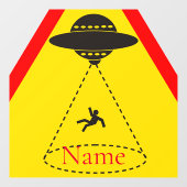 Alien Abduction UFO Thunder_Cove Raamsticker (Vel)