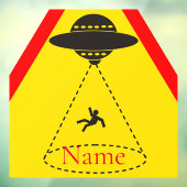 Alien Abduction UFO Thunder_Cove Raamsticker (Vel 3)