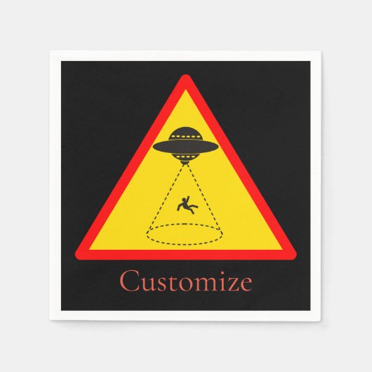 Alien Abduction UFO Thunder_Cove Servet (Voorkant)