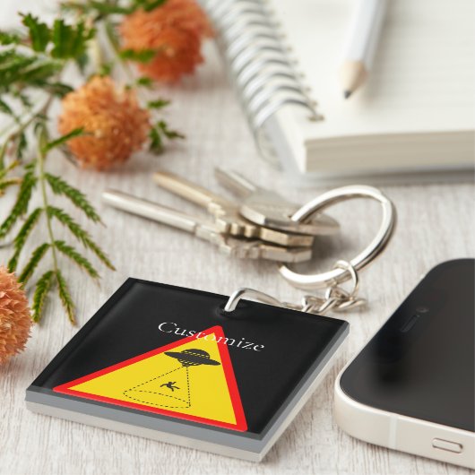 Alien Abduction UFO Thunder_Cove Sleutelhanger (Voorkant Rechts)