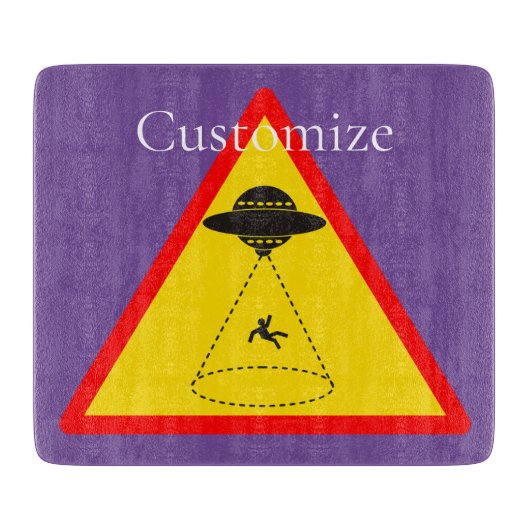 Alien Abduction UFO Thunder_Cove Snijplank (Voorkant)