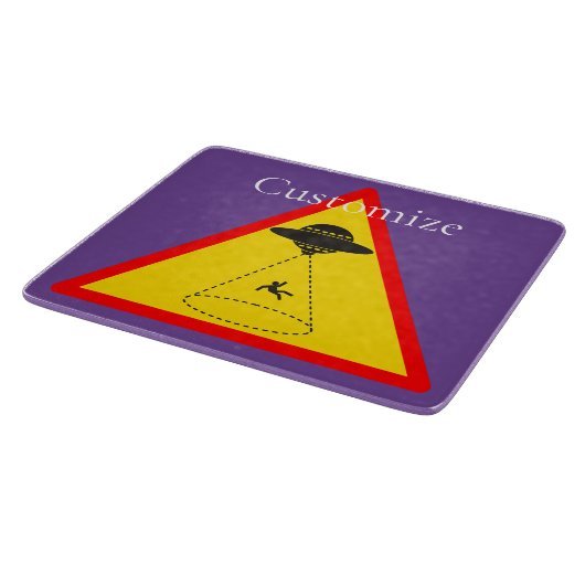 Alien Abduction UFO Thunder_Cove Snijplank (Hoek)