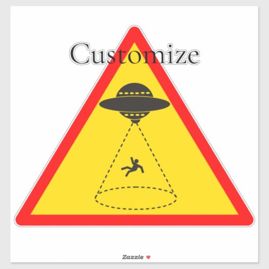 Alien Abduction UFO Thunder_Cove Sticker (Vel)