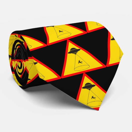 Alien Abduction UFO Thunder_Cove Stropdas (Opgerold)