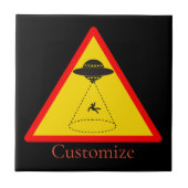 Alien Abduction UFO Thunder_Cove Tegeltje (Voorkant)