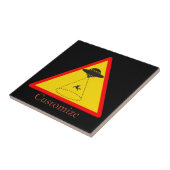 Alien Abduction UFO Thunder_Cove Tegeltje (Zijkant)