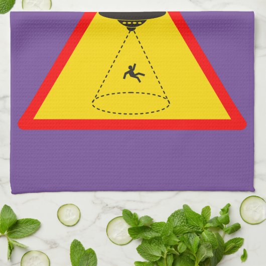 Alien Abduction UFO Thunder_Cove Theedoek (Gevouwen)