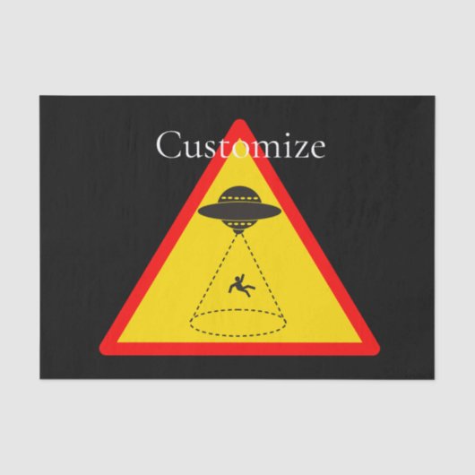 Alien Abduction UFO Thunder_Cove Tissuepapier (Voorkant)