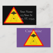 Alien Abduction UFO Thunder_Cove Visitekaartje (Voorkant / Achterkant)