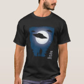 Alien Abduction  UFO We Are Not Alone T-shirt (Voorkant)