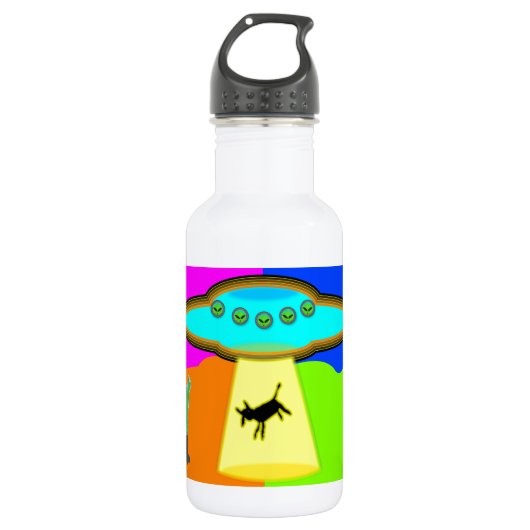 Alien Abduction Waterfles (Voorkant)