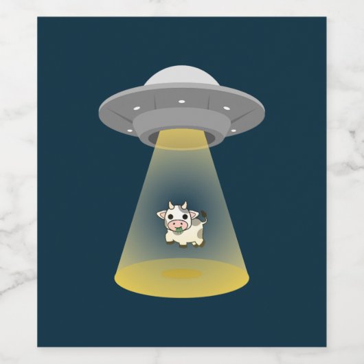 Alien Abduction Wijn Etiket (Enkel label)