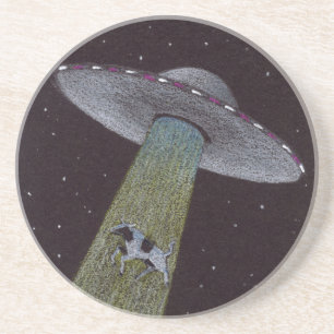 Alien Abduction Zandsteen Onderzetter
