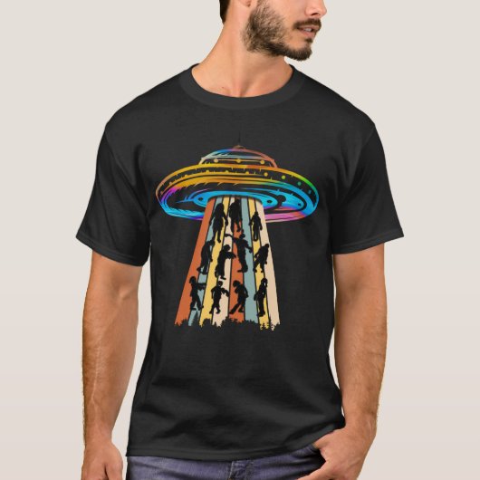 Alien Abduction Zombies Vliegende Schotel Ufo  T-shirt (Voorkant)
