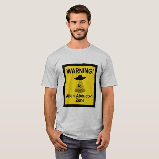 Alien Abduction Zone T-shirt (Voorkant volledig)