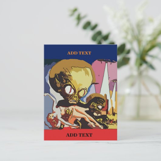 Alien Abductors bewerken tekst, kaart (Staand voorkant)