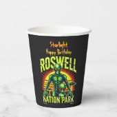 Alien Adventures Start Here in Roswell! Papieren Bekers (Achterkant)