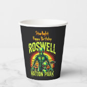 Alien Adventures Start Here in Roswell! Papieren Bekers (Voorkant)