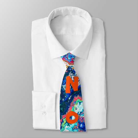 Alien Agate Stone Imitation & Your Word Stropdas (Gebonden)