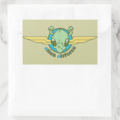 Alien Airforce Rechthoekige Sticker (Tas)