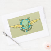 Alien Airforce Rechthoekige Sticker (Envelop)