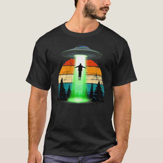 Alien Alien Alien Flying Saucer T-shirt (Voorkant)