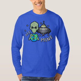 Alien All Mine Heren Basic T-shirt met Lange Mouwe
